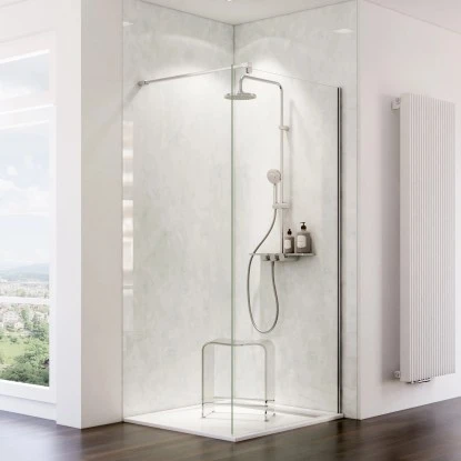 Schulte ExpressPlus DecoDesign Duschrückwand Hochglanz Stein Marmor-Hell 100x255 3 Schulte ExpressPlus DecoDesign Duschrückwand Hochglanz Stein Marmor-Hell 100x255