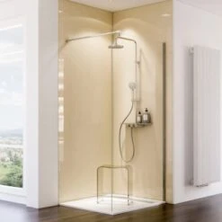 Schulte ExpressPlus DecoDesign Duschrückwand 100 X 255 Cm Hochglanz Creme-Beige