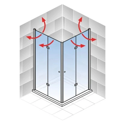 Schulte ExpressPlus Drehfalttür Eckeinstieg Garant Mit Duschwanne 90x90 Cm 8 Schulte ExpressPlus Drehfalttür Eckeinstieg Garant Mit Duschwanne 90x90 Cm – Bild 6