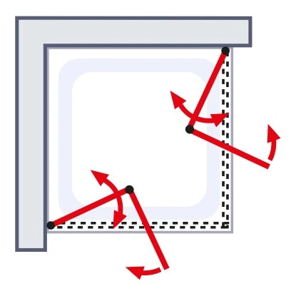Schulte ExpressPlus Drehfalttür Eckeinstieg Garant Mit Duschwanne 90x90 Cm 7 Schulte ExpressPlus Drehfalttür Eckeinstieg Garant Mit Duschwanne 90x90 Cm – Bild 5