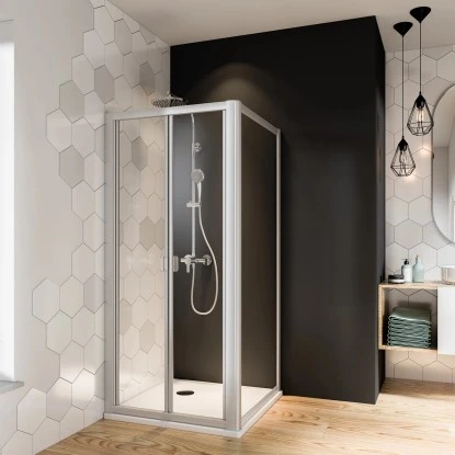 Breuer Falttür Fara Für Nische Oder Seitenwand Alu Silber Matt 80 Cm 3 Breuer Falttür Fara Für Nische Oder Seitenwand Alu Silber Matt 80 Cm