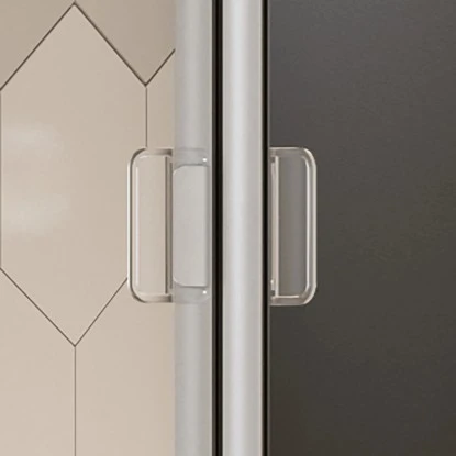 Breuer Falttür Fara Für Nische Oder Seitenwand Alu Silber Matt 80 Cm 4 Breuer Falttür Fara Für Nische Oder Seitenwand Alu Silber Matt 80 Cm – Bild 2