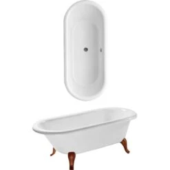 Badezimmerprodukte Geschäft 25 Villeroy & Boch Boch Badewanne Hommage 177,1 Cm X 77, 1 Cm Freistehend Weiß Alpin