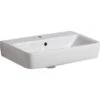 Geberit Waschbecken Renova Compact 55 Cm Weiß Hahnloch Und Überlauf 2 Geberit Waschbecken Renova Compact 55 Cm Weiß Hahnloch Und Überlauf -Badezimmerprodukte Geschäft 23 226155000 Primary Image