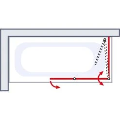 Schulte Badewannenaufsatz 3tlg. Mit Seitenwand Alu-Natur 140 X 128,8 X 75 Cm -Badezimmerprodukte Geschäft 32020 2053 4060991004919 6