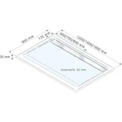 Schulte Duschwanne Mit Rinne Rechteck 90 Cm X 140 Cm -Badezimmerprodukte Geschäft 32020 2053 4060991010972 5