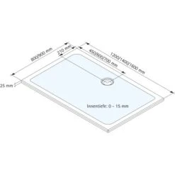 Schulte Duschwanne Rechteck Schulte-plan Alpinweiß 90 Cm X 120 Cm -Badezimmerprodukte Geschäft 32020 2053 4060991011474 5
