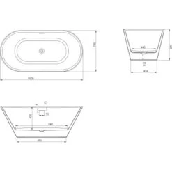 Ottofond Freistehende Badewanne Eko 150 Cm X 75 Cm Weiß 11 Ottofond Freistehende Badewanne Eko 150 Cm X 75 Cm Weiß -Badezimmerprodukte Geschäft 4005489137274 3209 VM 04