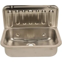 Sanitop-Wingenroth Ausgussbecken Edelstahl 50 Cm Chrom 12 Sanitop-Wingenroth Ausgussbecken Edelstahl 50 Cm Chrom -Badezimmerprodukte Geschäft 4006596042161 2177 3