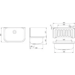 Sanitop-Wingenroth Ausgussbecken Edelstahl 50 Cm Chrom 17 Sanitop-Wingenroth Ausgussbecken Edelstahl 50 Cm Chrom -Badezimmerprodukte Geschäft 4006596042161 2177 8