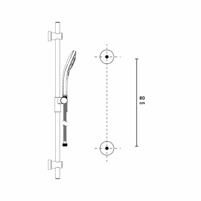 Baliv Duschbrause-Set DBS-90.60 Verchromt 9 Baliv Duschbrause-Set DBS-90.60 Verchromt – Bild 7