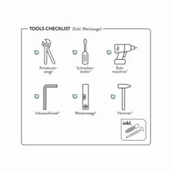 Baliv Überkopfbrause-Set KBS-22.21 Edelstahloptik -Badezimmerprodukte Geschäft 4007873340116 WEB02 260521