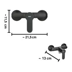 Baliv Duscharmatur DU-5891 Schwarz-Matt 10 Baliv Duscharmatur DU-5891 Schwarz-Matt -Badezimmerprodukte Geschäft 4007874206718 40