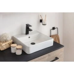 Fackelmann Aufsatzwaschbecken Vaida Keramik 40,5 Cm Weiß -Badezimmerprodukte Geschäft 4008033796996 3254 02