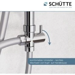 Schütte Duschsystem Mallorca Mit Kopfbrause Und Handbrause Ohne Armatur Chrom -Badezimmerprodukte Geschäft 4008431606606 2759 19