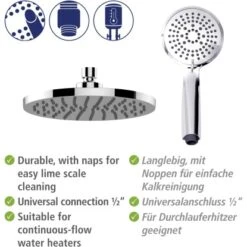 Wenko Duschsystem Young Eco Inkl. 2 Wasserspar-Regulatoren 31 Wenko Duschsystem Young Eco Inkl. 2 Wasserspar-Regulatoren -Badezimmerprodukte Geschäft 4008838404287 1068 AI 02