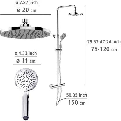 Wenko Duschsystem Young Eco Inkl. 2 Wasserspar-Regulatoren 10 Wenko Duschsystem Young Eco Inkl. 2 Wasserspar-Regulatoren – Bild 8