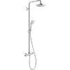 Hansgrohe Duschsystem Croma Select E 180 Mm Mit Thermostat Weiß-Chrom