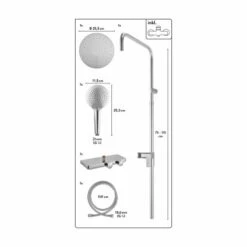 Baliv Überkopfbrause-Set KBS-22.160 Chrom -Badezimmerprodukte Geschäft 4048121070201 70