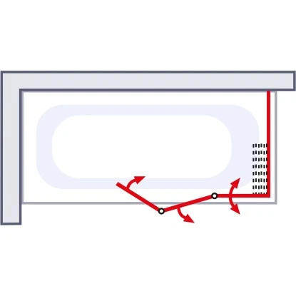 Schulte Badewannenaufsatz 4-teilig Mit Seitenwand Kunstglas 5 Schulte Badewannenaufsatz 4-teilig Mit Seitenwand Kunstglas – Bild 3