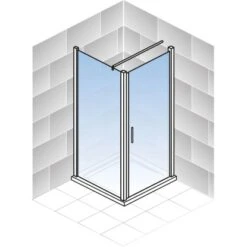 Schulte ExpressPlus Drehtür Seitenwand AlexaStyle2.0Dekor Liane 80cm -Badezimmerprodukte Geschäft 4060991037535 2053 5