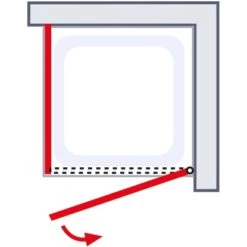 Schulte ExpressPlus Drehtür Seitenwand AlexaStyle2.0Dekor Liane 80cm -Badezimmerprodukte Geschäft 4060991037535 2053 6