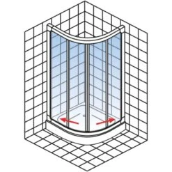 Schulte Runddusche II Kristall/Trend Aluminiumprofilen BxTxH 80 X 80 X 185 Cm 10 Schulte Runddusche II Kristall/Trend Aluminiumprofilen BxTxH 80 X 80 X 185 Cm -Badezimmerprodukte Geschäft 4060991051180 2053 04