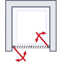 Schulte Alexa Style 2.0 Pendeltür In Nische BlackStyle 80 X 192cm -Badezimmerprodukte Geschäft 4060991055881 2053 6