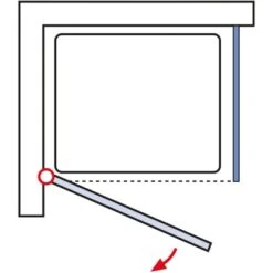 Schulte ExpressPlus Set Duschkabine Mit Drehtür AlexaStyle2.0 Mit DW 192x80cm -Badezimmerprodukte Geschäft 4060991057038 2053 6