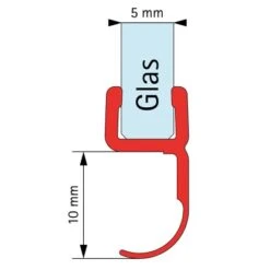 Schulte Dichtprofil Mittig Vertikal Für Badewannenfaltwand Mit 5 Mm Glas -Badezimmerprodukte Geschäft 4060991062698 6