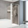 Schulte Sunny Drehtür Mit Verkürzter Seitenwand Echtglas Klar Alpinweiß -Badezimmerprodukte Geschäft 4060991064180 1