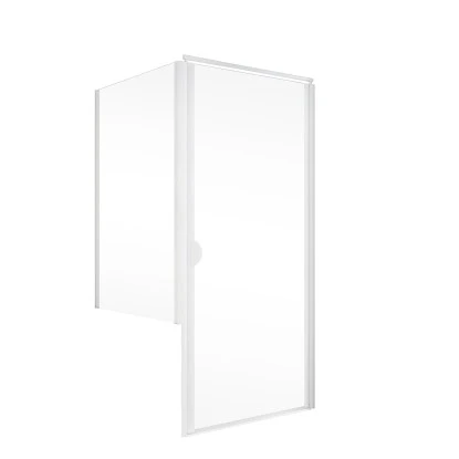 Schulte Sunny Drehtür Mit Verkürzter Seitenwand Echtglas Klar Alpinweiß 4 Schulte Sunny Drehtür Mit Verkürzter Seitenwand Echtglas Klar Alpinweiß – Bild 2