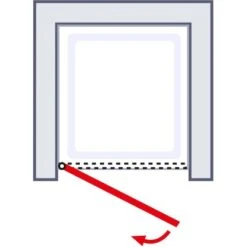 Schulte Drehtür Toura Nische Pendelbar Schwarz 200 X 90 Cm Klar Hell Anschlag L -Badezimmerprodukte Geschäft 4060991070006 2053 5
