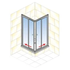 Schulte Eckeinstieg Mit Schiebetüren Sunny 180 Cm X 75-90 Cm Schwarz Klarglas 13 Schulte Eckeinstieg Mit Schiebetüren Sunny 180 Cm X 75-90 Cm Schwarz Klarglas -Badezimmerprodukte Geschäft 4060991070167 2053 AI 01