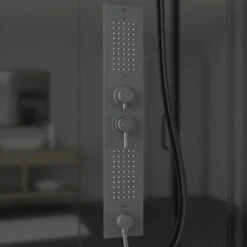 Schulte ExpressPlus Komplettdusche-Schiebetür Bali Mattschwarz 215 Cm X 115 Cm 23 Schulte ExpressPlus Komplettdusche-Schiebetür Bali Mattschwarz 215 Cm X 115 Cm -Badezimmerprodukte Geschäft 4060991074998 2053 CU 10