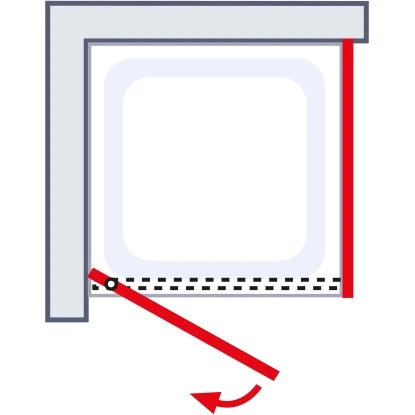 Schulte ExpressPlus Drehtür Mit Seitenwand Trend 2.0 Alu-Natur 200 Cm X 90 Cm 6 Schulte ExpressPlus Drehtür Mit Seitenwand Trend 2.0 Alu-Natur 200 Cm X 90 Cm – Bild 4