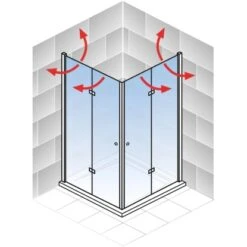 Schulte ExpressPlus Drehfalttür Eckeinstieg Garant 2.0 Chromoptik 200 X 80 Cm 11 Schulte ExpressPlus Drehfalttür Eckeinstieg Garant 2.0 Chromoptik 200 X 80 Cm -Badezimmerprodukte Geschäft 4060991076077 2053 AI 02