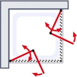 Schulte ExpressPlus Drehfalttür Eckeinstieg Garant 2.0 Chromoptik 200 X 80 Cm 12 Schulte ExpressPlus Drehfalttür Eckeinstieg Garant 2.0 Chromoptik 200 X 80 Cm -Badezimmerprodukte Geschäft 4060991076077 2053 AI 03