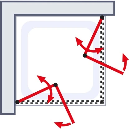 Schulte ExpressPlus Drehfalttür Eckeinstieg Garant 2.0 Chromoptik 200 X 80 Cm 6 Schulte ExpressPlus Drehfalttür Eckeinstieg Garant 2.0 Chromoptik 200 X 80 Cm – Bild 4