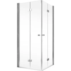 Schulte ExpressPlus Drehfalttür Eckeinstieg Garant 2.0 Chromoptik 200 Cm X 90 Cm -Badezimmerprodukte Geschäft 4060991076107 2053 S 01