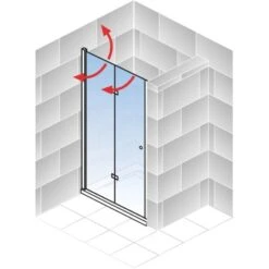 Schulte ExpressPlus Drehfalttür In Nische Garant 2.0 Chromoptik 200 Cm X 90 Cm 11 Schulte ExpressPlus Drehfalttür In Nische Garant 2.0 Chromoptik 200 Cm X 90 Cm -Badezimmerprodukte Geschäft 4060991076435 2053 AI 01