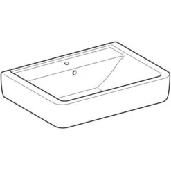 Geberit Aufsatzwaschbecken Renova Plan 65 Cm Weiß -Badezimmerprodukte Geschäft 4123 225165000 Perspective