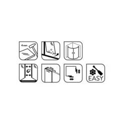 Baliv Duschkabine DUK-80.20R 80 Cm X 80 Cm Chrom -Badezimmerprodukte Geschäft 4250312107720 WEB02 270521