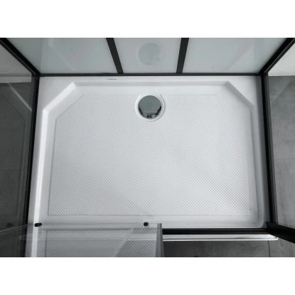 Sanotechnik Komplettduschkabine Sky 3 CL75 Schwarz 6 Sanotechnik Komplettduschkabine Sky 3 CL75 Schwarz – Bild 4