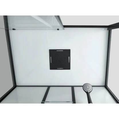 Sanotechnik Komplettduschkabine Sky 3 CL75 Schwarz 7 Sanotechnik Komplettduschkabine Sky 3 CL75 Schwarz – Bild 5