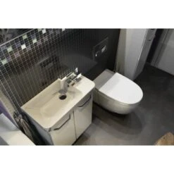 Fackelmann Keramik-Waschbecken 55 Cm Milano Weiß -Badezimmerprodukte Geschäft 480520 3254 3