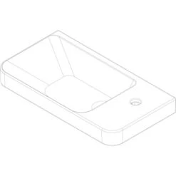 Fackelmann Keramik-Waschbecken 55 Cm Milano Weiß -Badezimmerprodukte Geschäft 480520 3254 4