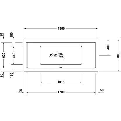 Duravit Badewanne Starck 180 Cm X 80 Cm Einbauversion 2 Rückenschrägen Weiß 4 Duravit Badewanne Starck 180 Cm X 80 Cm Einbauversion 2 Rückenschrägen Weiß – Bild 2