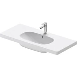 Duravit Möbelwaschbecken D-Code 105 Cm Weiß Mit 1 Hahnloch