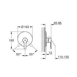 Grohe Einhand-Brausebatterie Lineare Chrom -Badezimmerprodukte Geschäft 517948 4520 2052624